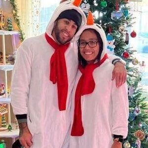Matching His and Hers Snowman Christmas Sleepwear